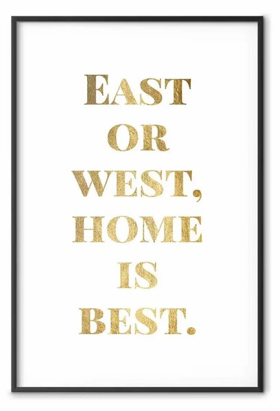 Poster: Casa Dorata è il meglio - citazione in inglese su bianco
