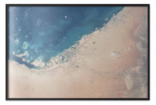 Poster: Dubai dal satellite - deserto visto dallo spazio