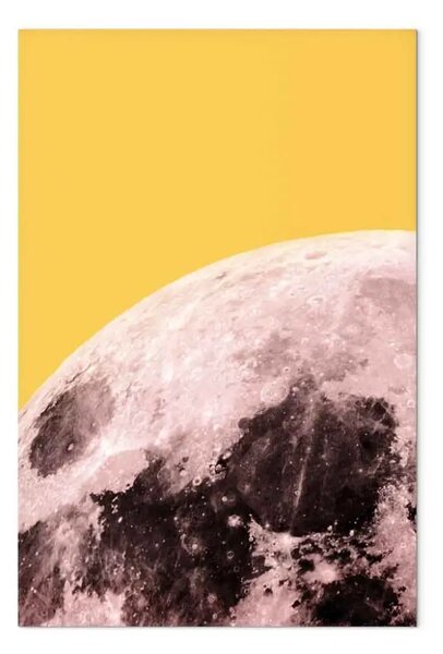 Quadro moderno Colori di luna insoliti - una foto di un cosmo in colori originali