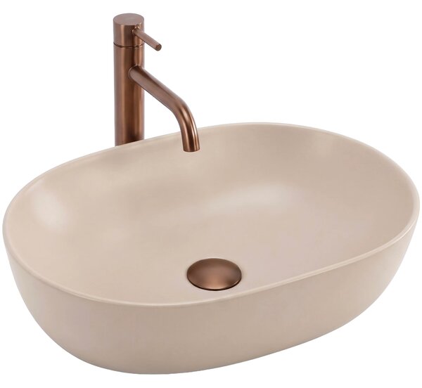 Lavabo da Appoggio Rea Lisa Mocca Matt