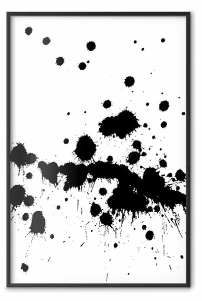 Poster: Disegno emozioni - pattern astratto su sfondo bianco