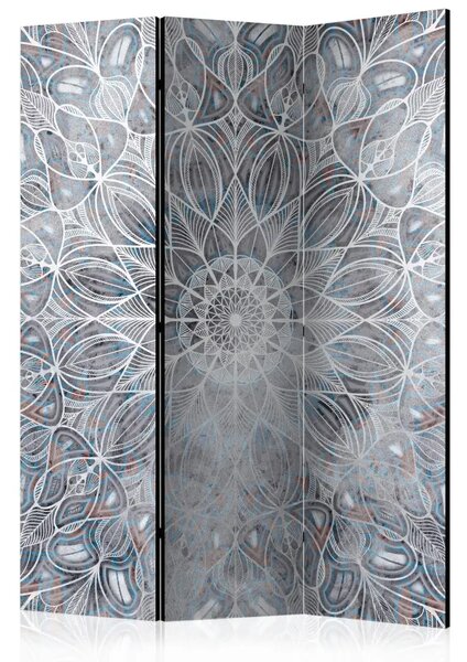 Paravento design Mandala appannata - forme orientali chiare in stile Zen
