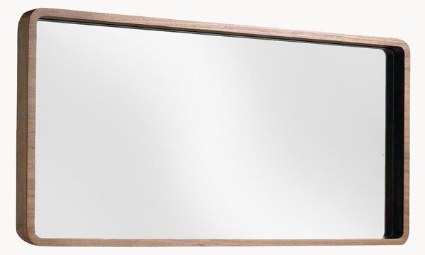 Specchio da parete con cornice in legno di quercia Basil