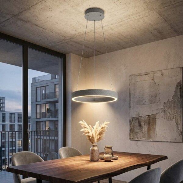 Lampadario moderno promoingross game s40 led cct biemissione metallo silicone - Promoingross
