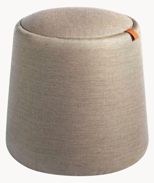Pouf contenitore imbottito con vano portaoggetti Gautier