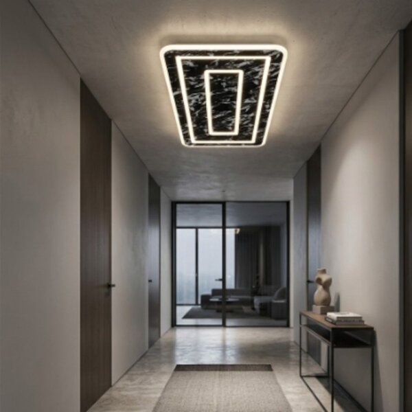 Plafoniera moderna promoingross halo r70 full led cct metallo metacrilato - Promoingross