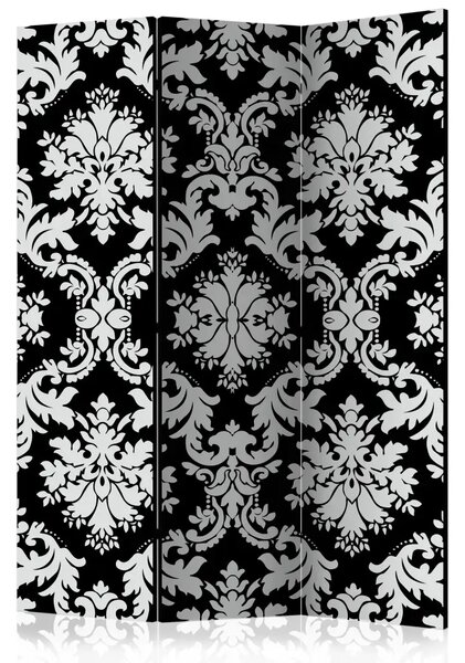 Paravento Tocco di eleganza - ornamenti in bianco e nero