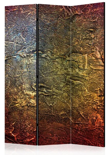 Paravento separè Oro rosso - astratto con texture irregolare