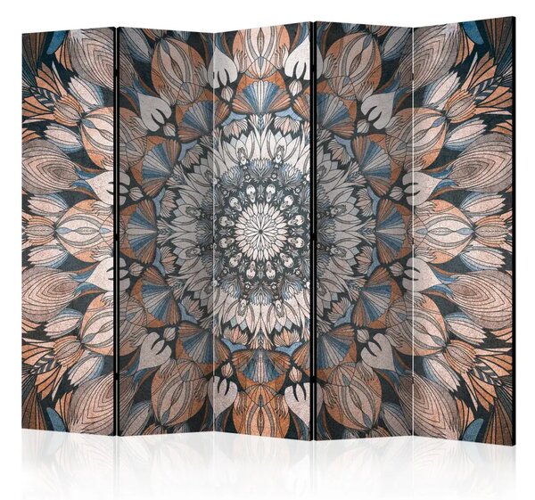 Paravento Mandala hetmana II - colorata composizione orientale