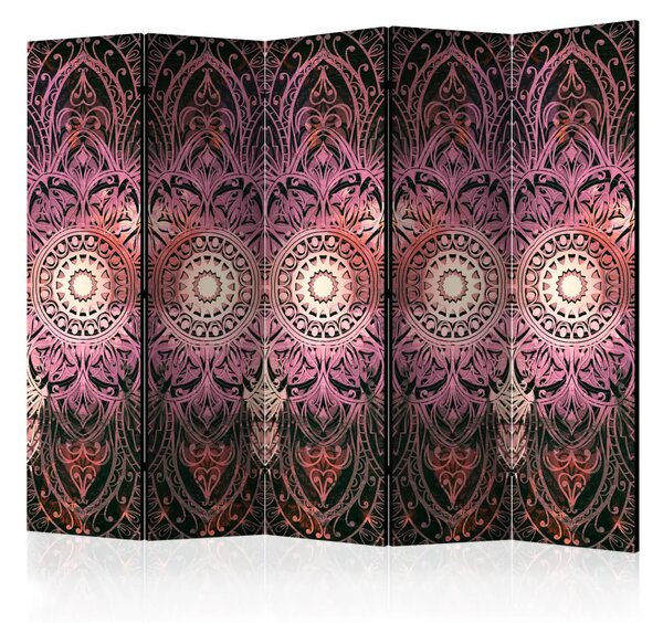Paravento design Armonia dei dettagli II - Mandala orientale in stile Zen