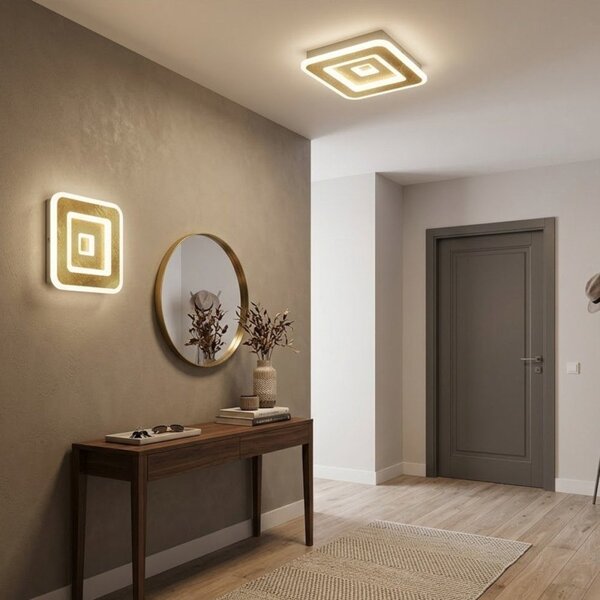 Plafoniera moderna promoingross halo q20 full led cct 20x20 metallo metacrilato - Promoingross