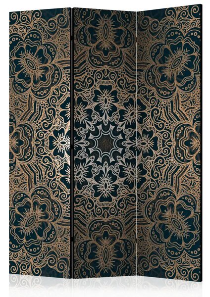 Paravento Modello elaborato - Mandala orientale dorata