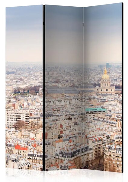 Paravento Vicoli parigini - panoramica della città vista dall'alto