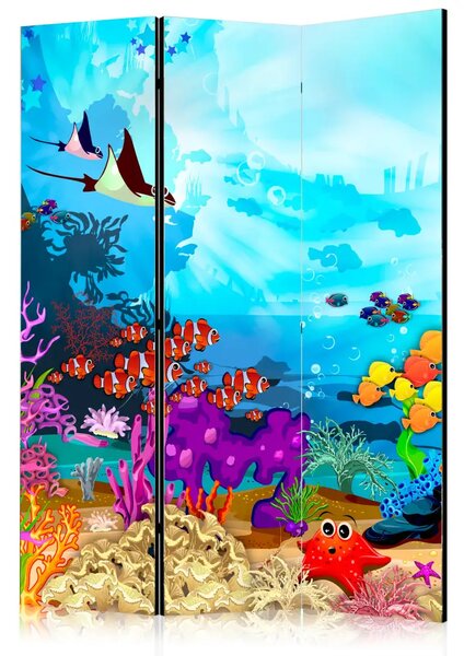 Paravento separè Pesci colorati - composizione gioiosa per bambini