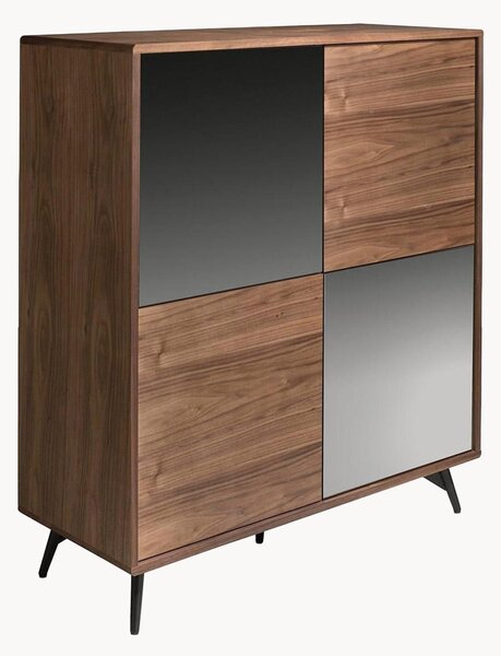 Credenza alta con frontali a specchio Elly