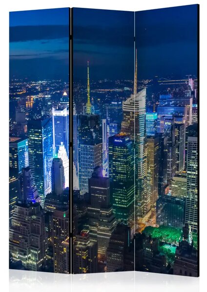 Paravento separè Manhattan - notte - architettura della città di notte