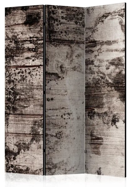 Paravento design Legno bruciato - sfondo in stile retrò