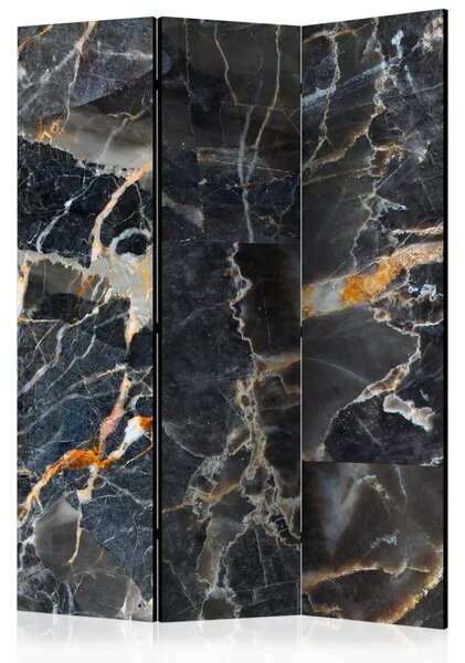 Paravento separè Marmo nero - composizione scura con texture marmorea