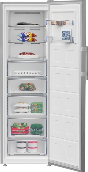 Beko Congelatore a Cassetti Verticale Capacit 286 Litri No Frost Classe energetica D Capacit di congelamento 17 Kg/24h colore Inox - B7RFNE315XP
