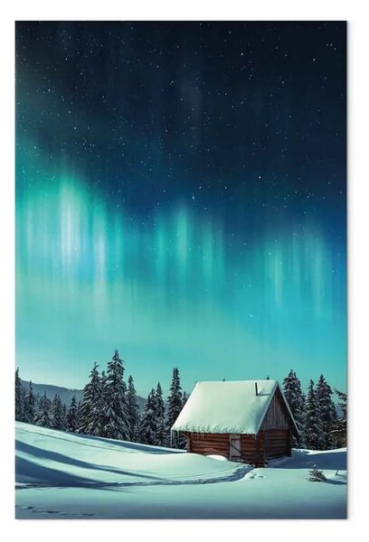 Quadro su tela Notti blu verticale