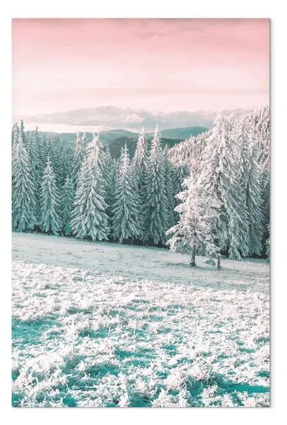 Quadro moderno Inverno rigido verticale