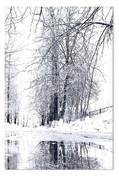 Quadro su tela Dicembre verticale