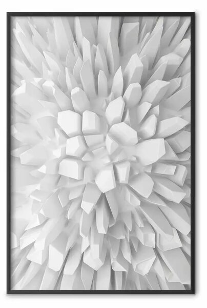 Poster: Amore gelido - rocce bianche di varie dimensioni in effetto 3D