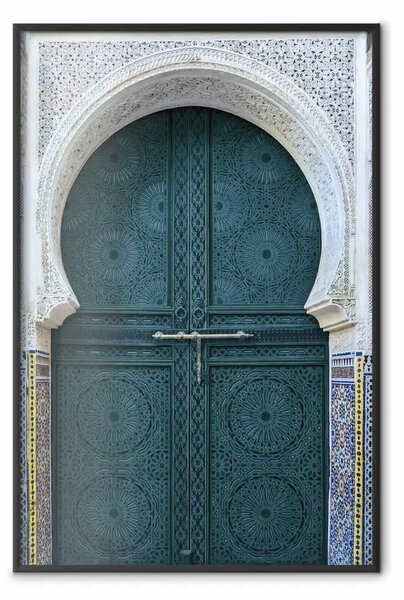 Poster: Porte etniche - architettoniche porte di legno con numerosi disegni