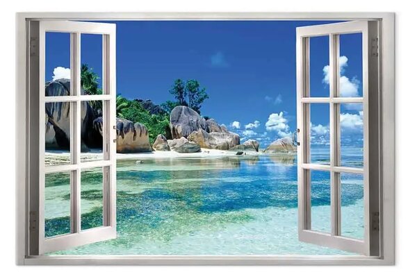 Quadro moderno Paradiso terrestre largo