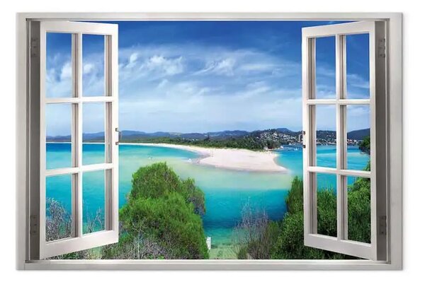 Quadro su tela Laguna paradisiaca largo