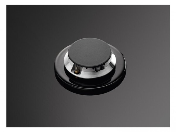 Aeg Piano Cottura 5 Fuochi a Gas Larghezza 74 cm in Vetro colore Nero - HKB75453NB Serie 8000 Flamelight
