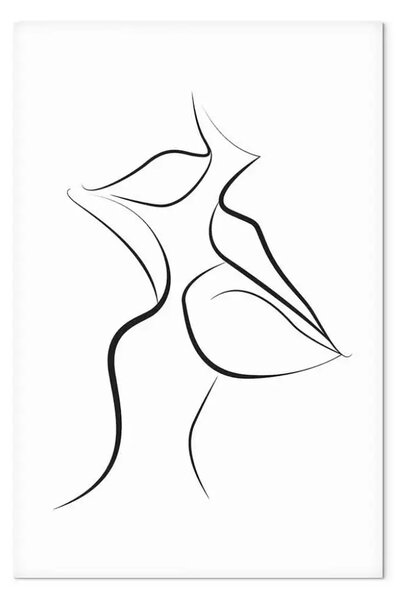 Quadro contemporaneo Primo bacio verticale