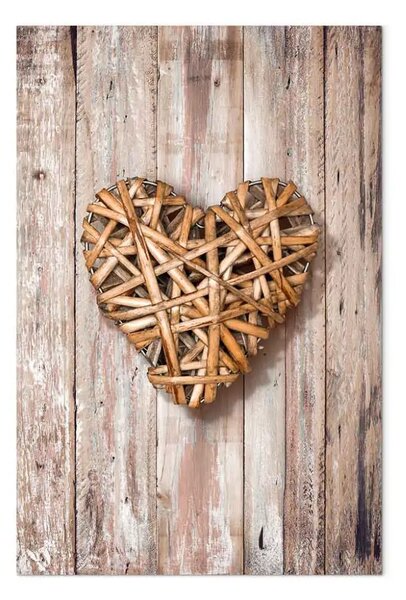 Quadro Cuore caldo verticale