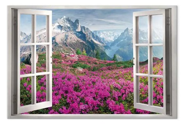 Quadro moderno Rododendro alpino verticale
