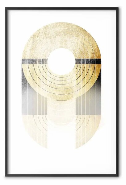 Poster: Trofeo dorato - forme geometriche dorate dal colore dorato