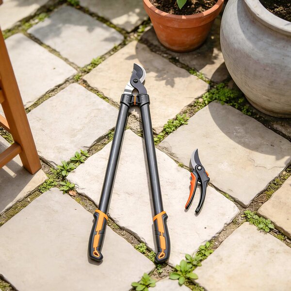 Outsunny Set da Giardinaggio 2 Pezzi con Troncarami e Cesoie, con Impugnatura Morbida e Blocco di Sicurezza | Aosom Italy