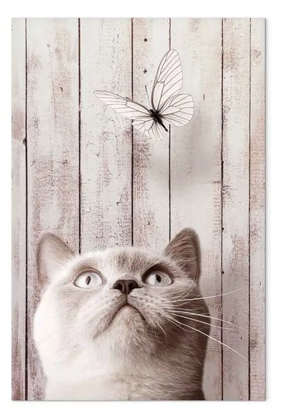 Quadro contemporaneo Natura di gatto verticale