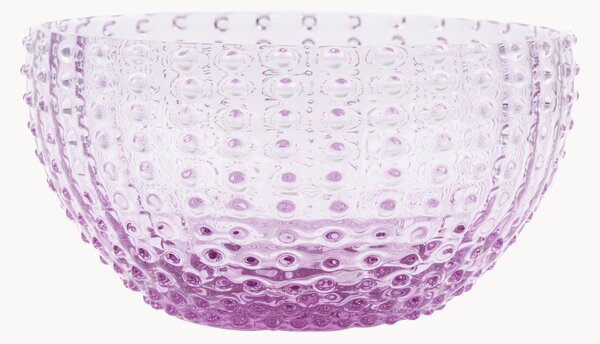 Ciotola in vetro soffiato Hobnail