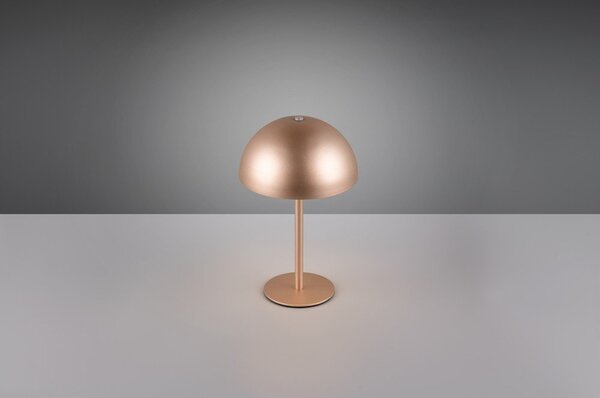 Lampada da tavolo LED color bronzo con paralume in metallo (altezza totale 21 cm) Munoz – Reality