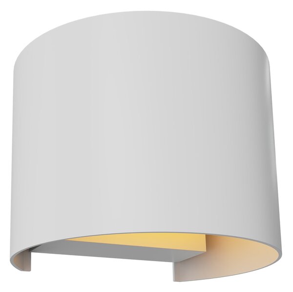 Applique LED 12W Bidirezione Curvo IP65 CCT con LED OSRAM - Bianca
