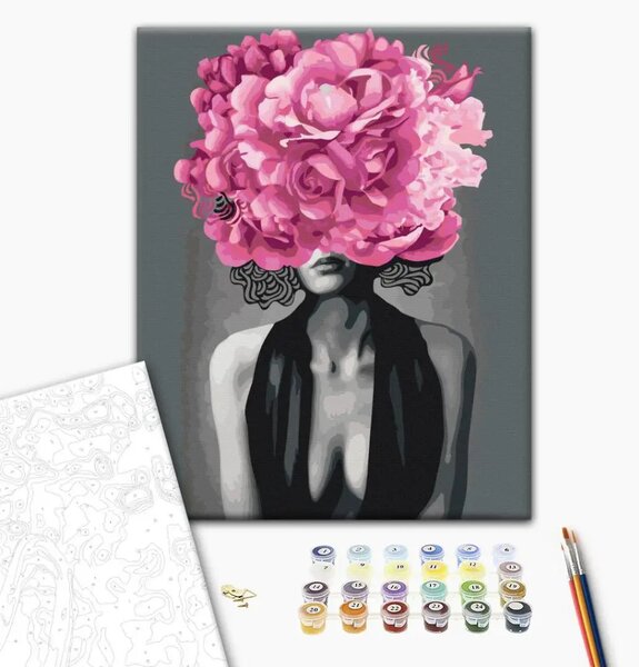 Quadro da dipingere Donna noir