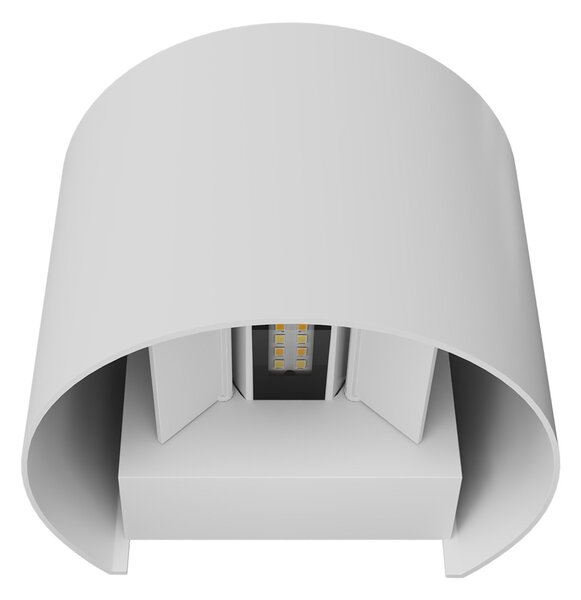 Applique LED 12W Bidirezione Curvo IP65 CCT con LED OSRAM - Bianca