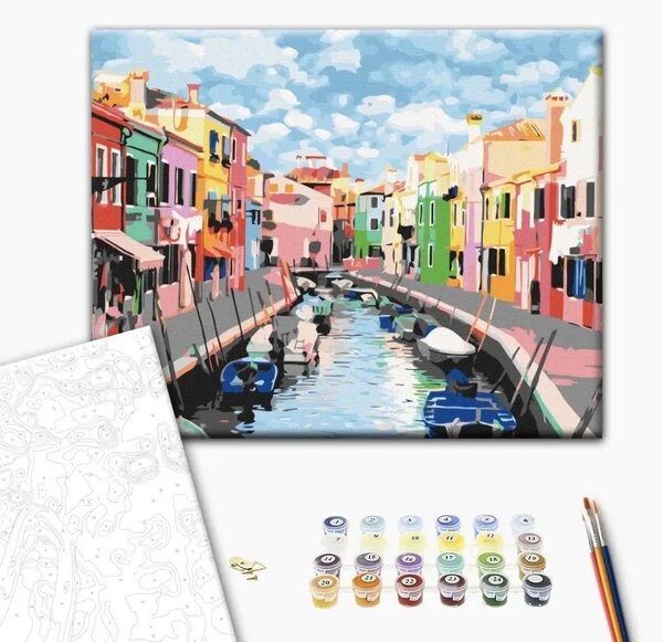 Quadro da dipingere Case a Burano