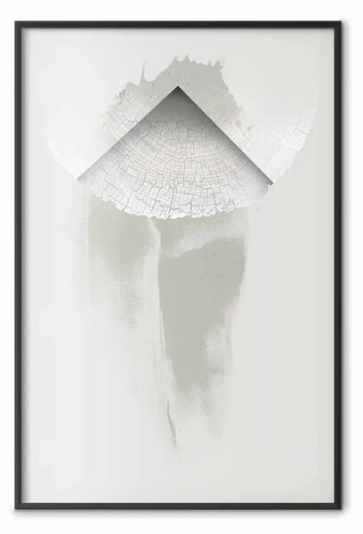 Poster: Inizio - astratta composizione parete cemento grigio e chiazze