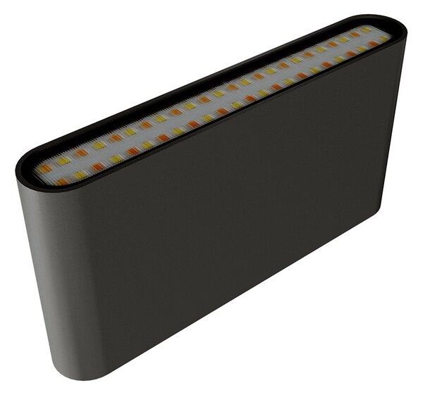 Applique LED 12W Bidirezione IP65 CCT con LED OSRAM - Antracite