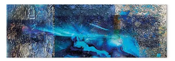 Quadro su tela I miei pensieri stretto - astrazione con texture irregolare