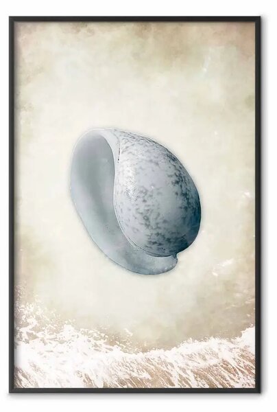 Poster: Flusso - composizione marina paesaggio conchiglia su sabbia