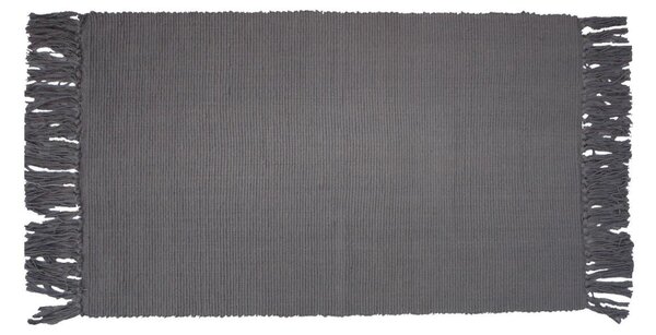 Tappeto Basick in cotone, grigio, 50x80
