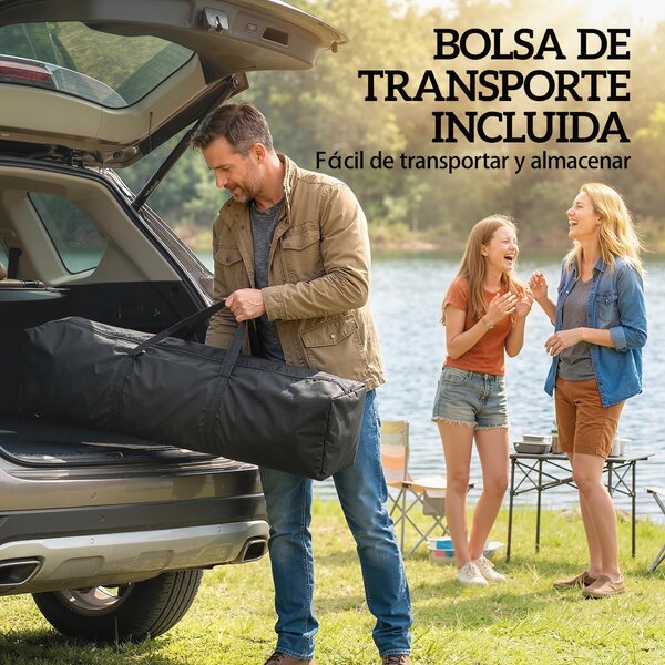 Outsunny Gazebo Pieghevole Pop-up 3x3 m con 3 Pareti 2 Finestre Altezza Regolabile UPF50+ Borsa per il Trasporto e Sacchi di Sabbia Blu | Aosom Italy