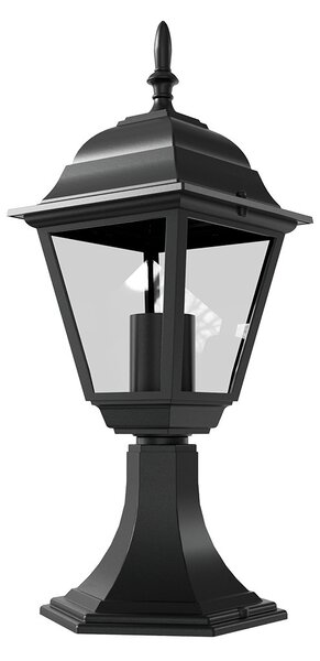 Paletto Lampione Vintage 40cm E27 IP54 Nero - Serie Alfieri